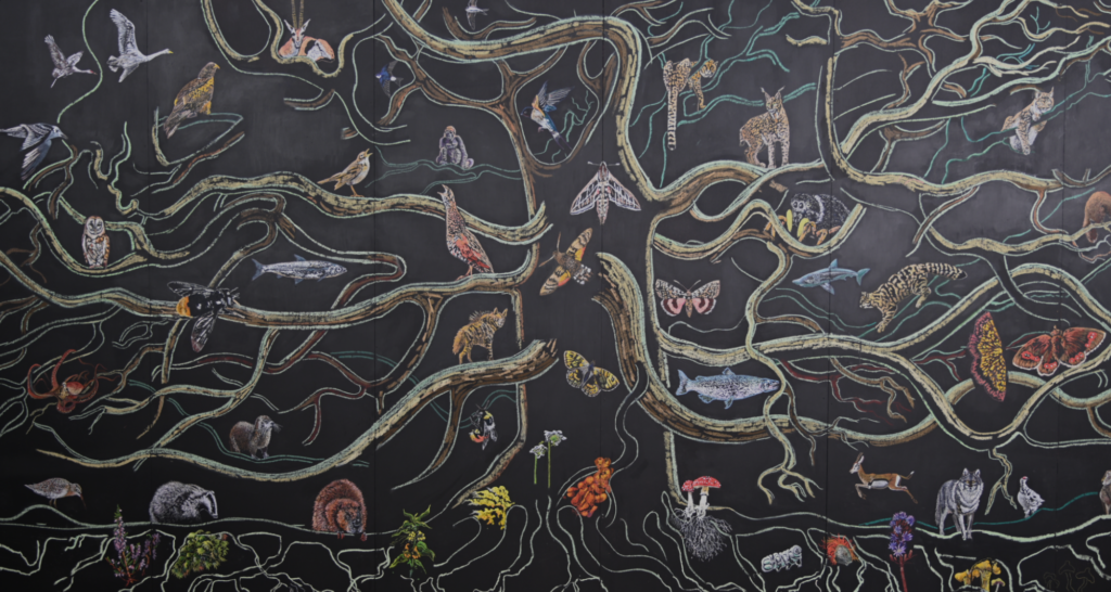 Tree of life pastel mural